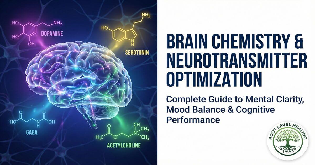 Brain chemistry and neurotransmitter optimization guide — dopamine, serotonin, GABA, and natural strategies for mental clarity, mood balance, and cognitive performance.