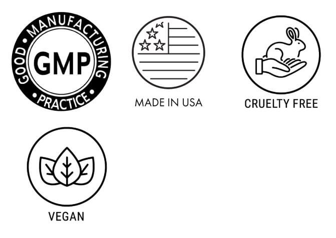 Product quality features of Ella Pure Envirem: GMP Certified, Made in USA, Cruelty Free, Vegan