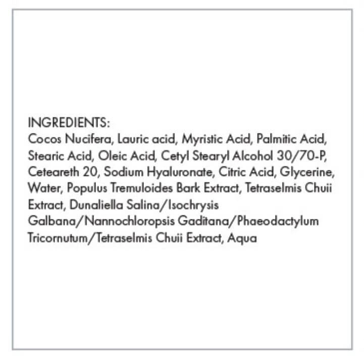 Full ingredient list for Ella Pure Reno Anti-Aging Moisturizer