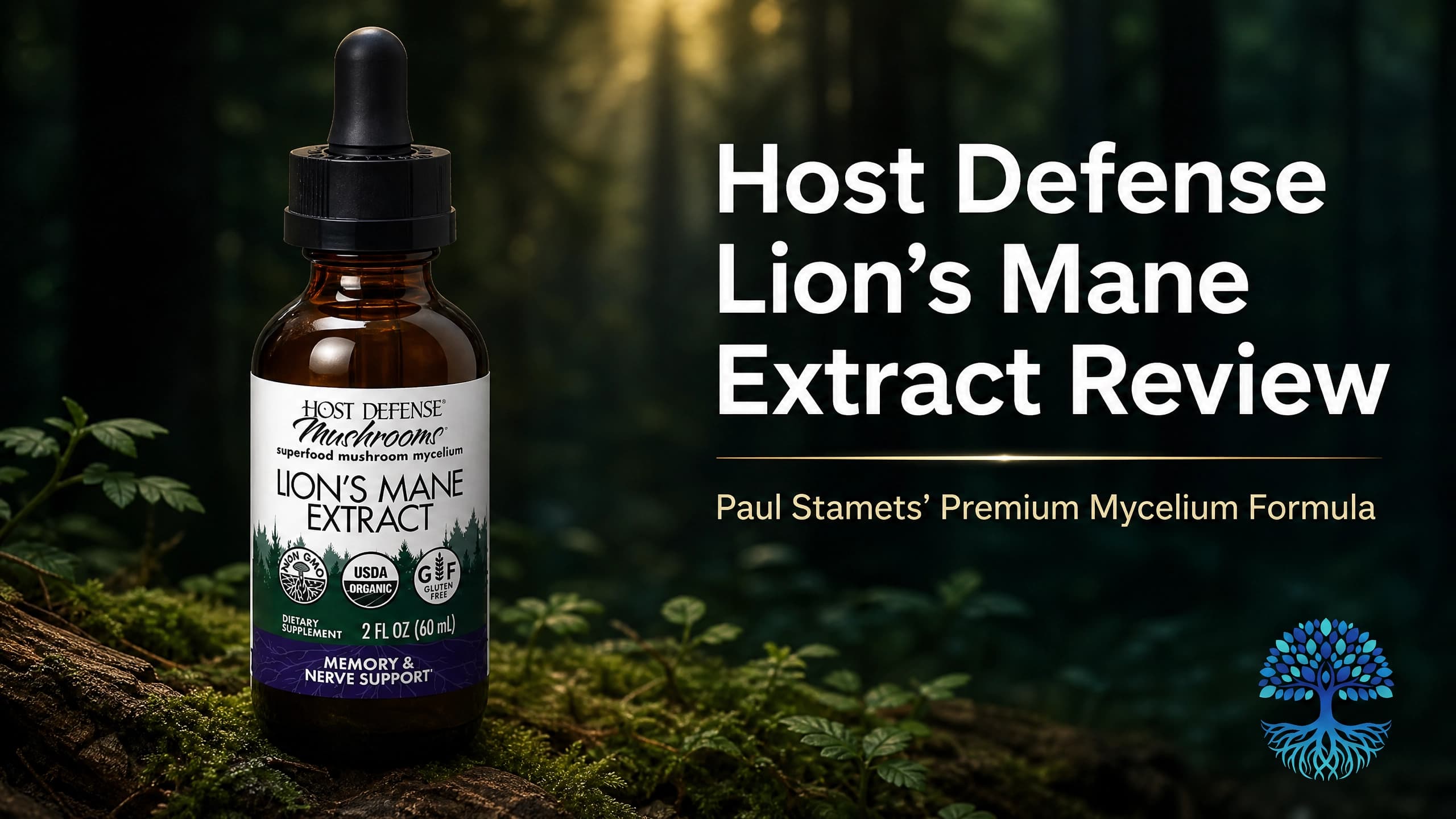 Host Defense Lion's Mane Extract Review: Paul Stamets' Premium Mycelium Formula for Memory & Nerve Support.