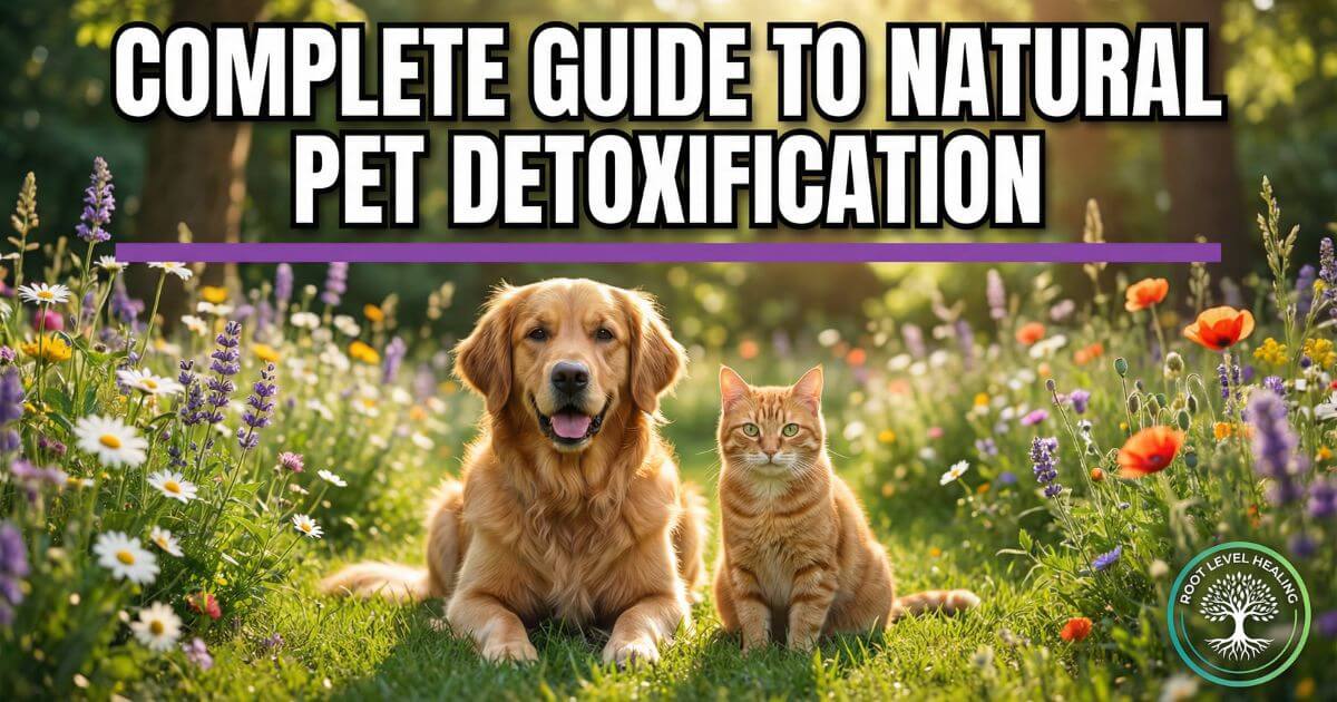 Natural pet detoxification guide — safe heavy metal detox and toxin elimination for dogs and cats using orthosilicic acid and natural protocols.